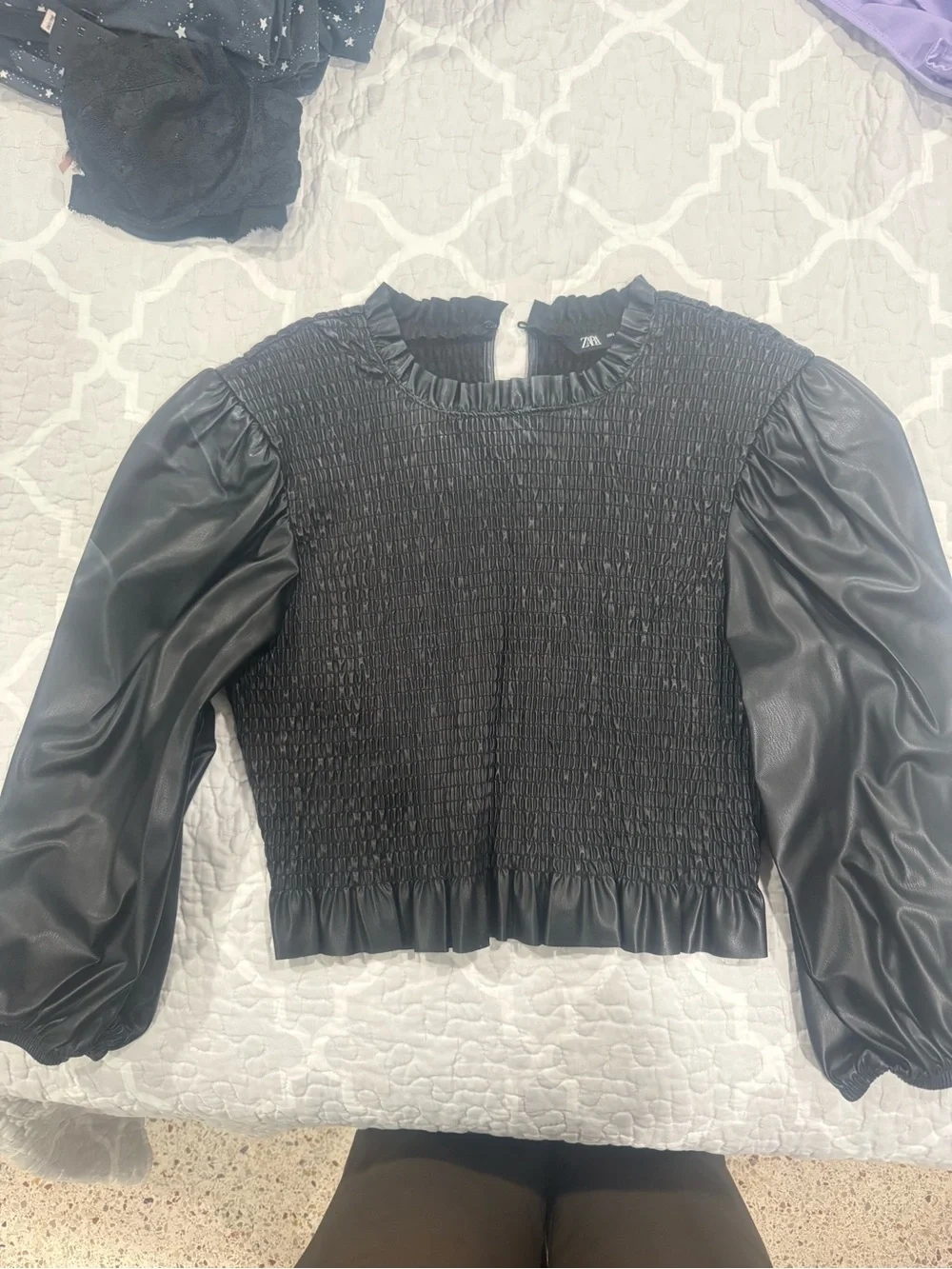 Zara fitted smocked